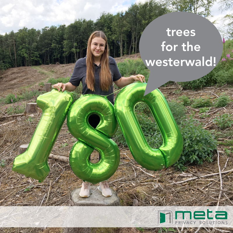 Our monthly campaign in June "Afforestation of the Westerwald" 🌳🌲 is over and we support the donation campaign "Steimel forstet auf" with 180 trees! 