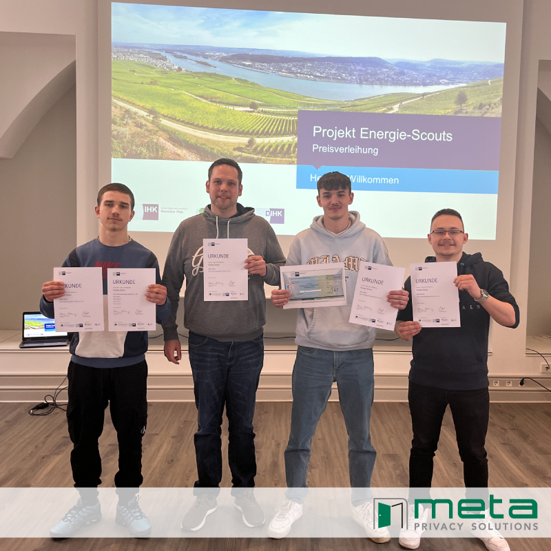 Won! We are so proud! 💪  Our trainees won the energy scout competition at the IHK Rheinhessen